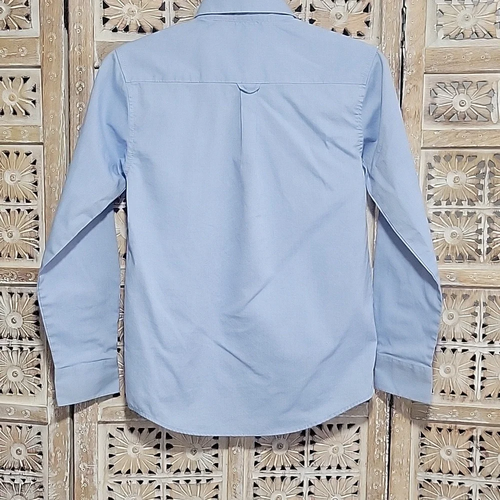 Chaps Light Blue Casual Button Down Shirt 12